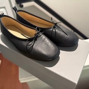 Everlane Black Day Ballet Leather Flats